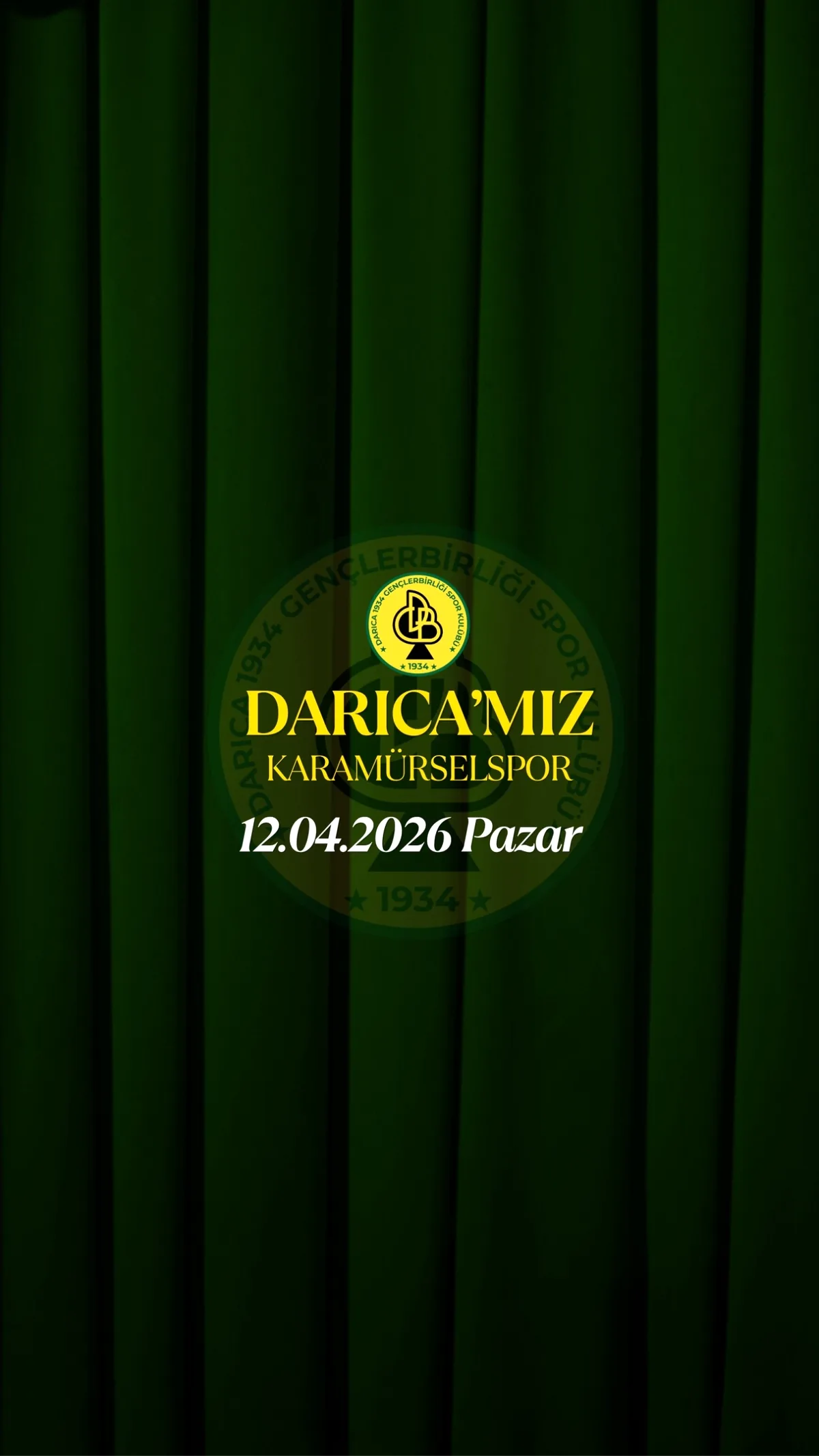 Darıca Gençlerbirliği Taraftarları 12 Nisan'da Mabedde Buluşuyor! Darıca Gençlerbirliği Taraftarları 12 Nisan'da Mabedde Buluşuyor!
