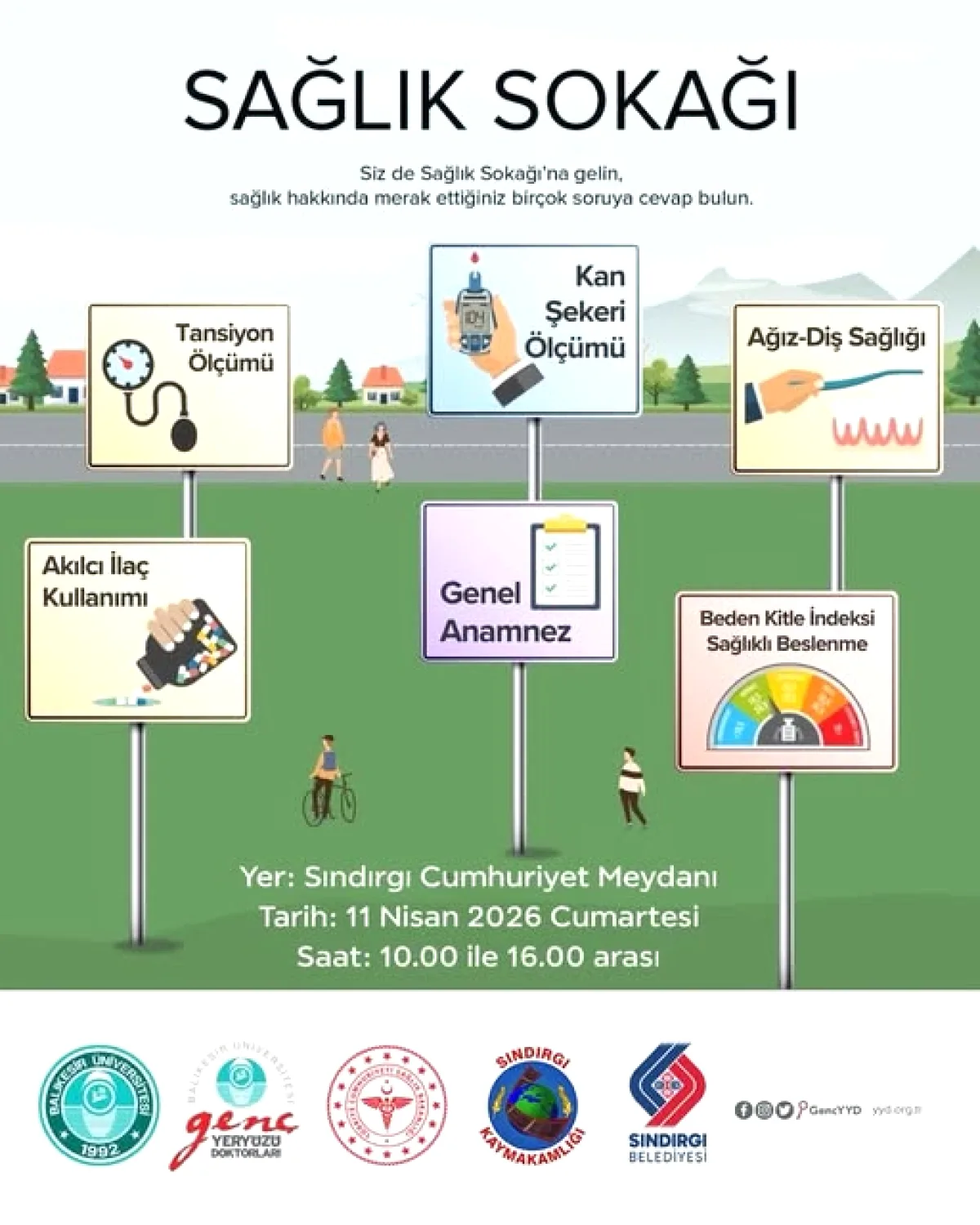 Sındırgı'da Ücretsiz Sağlık Taraması: 11 Nisan'da Cumhuriyet Meydanı'nda Sındırgı'da Ücretsiz Sağlık Taraması: 11 Nisan'da Cumhuriyet Meydanı'nda