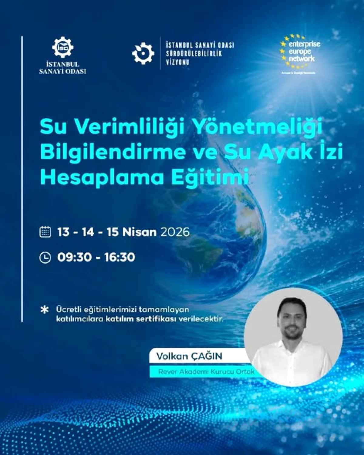 İstanbul Sanayi Odası'ndan Su Verimliliği Eğitimi: 13-15 Nisan'da İstanbul Sanayi Odası'ndan Su Verimliliği Eğitimi: 13-15 Nisan'da