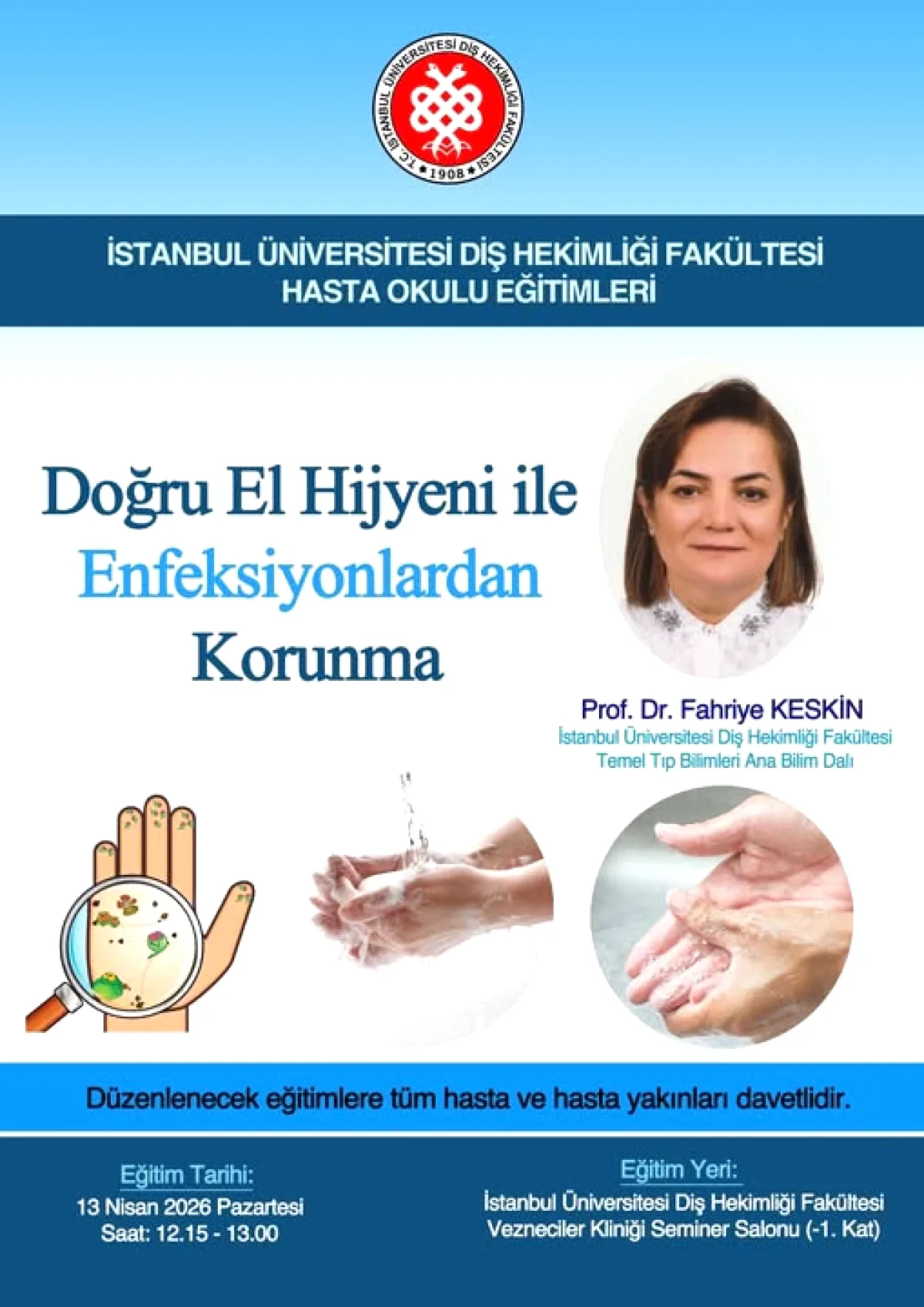 Ücretsiz El Hijyeni Eğitimi: Prof. Dr. Keskin İstanbul'da Halkla Buluşuyor Ücretsiz El Hijyeni Eğitimi: Prof. Dr. Keskin İstanbul'da Halkla Buluşuyor