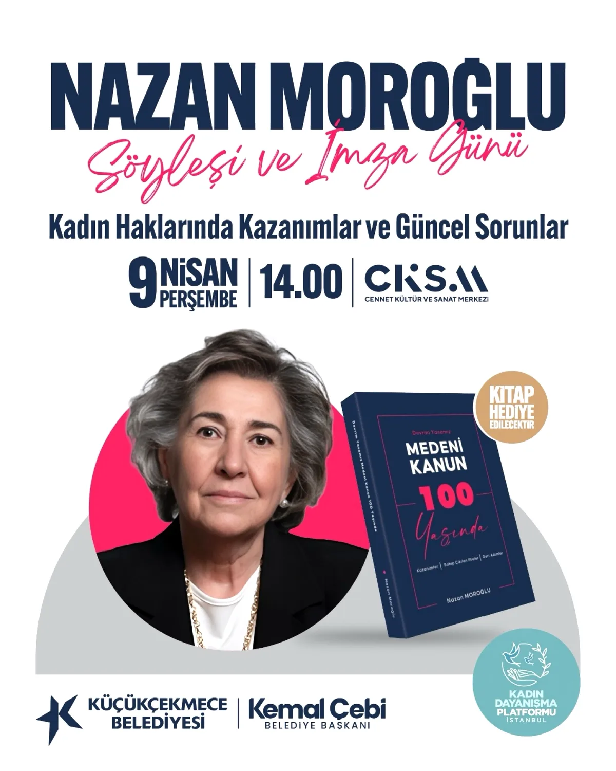 Küçükçekmece'de Kadın Hakları Söyleşisi! Ücretsiz İmzalı Kitap Hediyesi Küçükçekmece'de Kadın Hakları Söyleşisi! Ücretsiz İmzalı Kitap Hediyesi