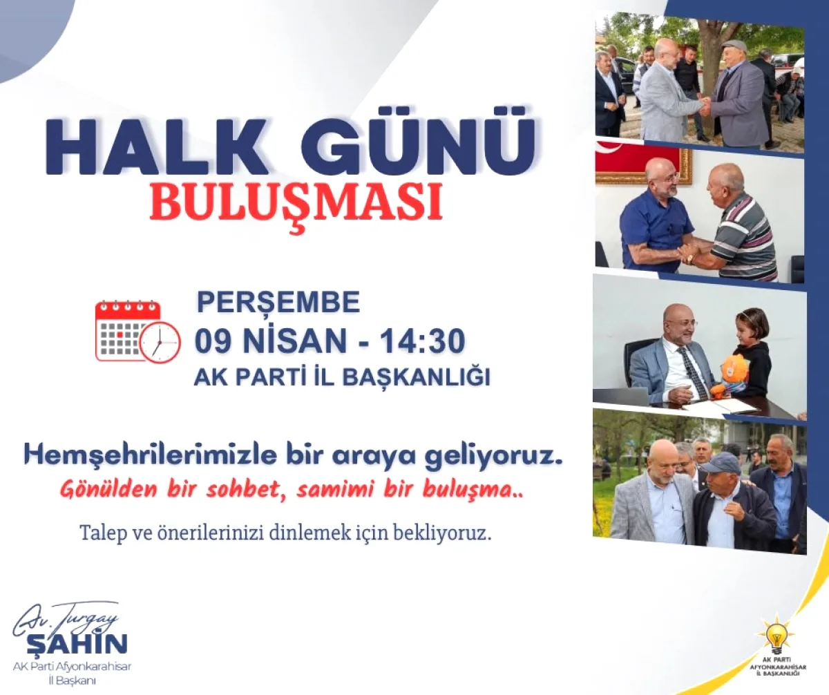 Turgay Şahin'den Afyonkarahisar'da Vatandaş Buluşması Turgay Şahin'den Afyonkarahisar'da Vatandaş Buluşması
