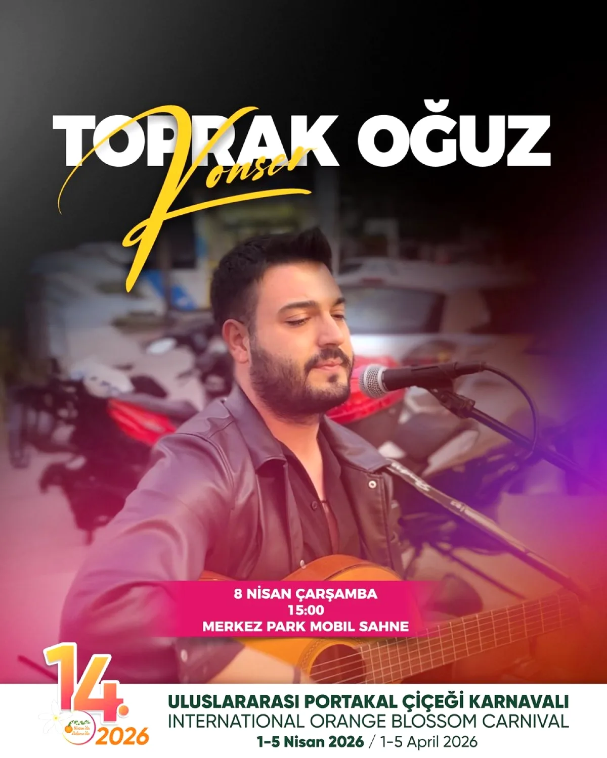 Adana'da Portakal Çiçeği Karnavalı Coşkusu Toprak Oğuz Konseriyle Taçlandı Adana'da Portakal Çiçeği Karnavalı Coşkusu Toprak Oğuz Konseriyle Taçlandı