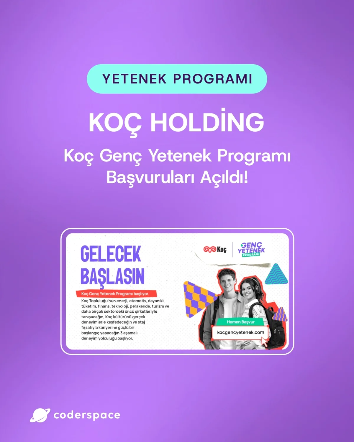Koç Genç Yetenek Programı Başlıyor: Kariyer Yolculuğunda İlk Adımı At! Koç Genç Yetenek Programı Başlıyor: Kariyer Yolculuğunda İlk Adımı At!