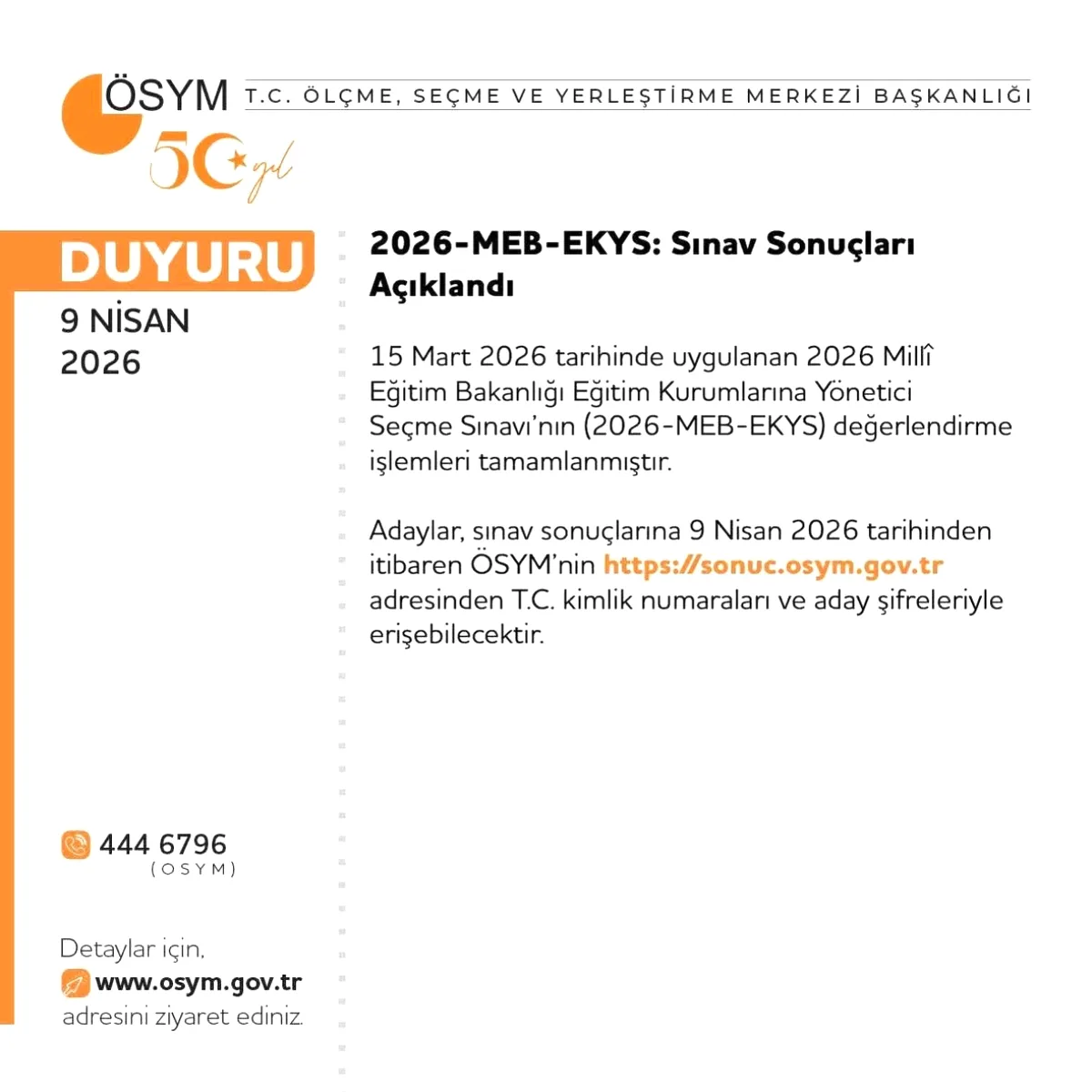 2026 MEB EKYS Sonuçları Açıklandı! Adaylar İçin Süreç Başladı 2026 MEB EKYS Sonuçları Açıklandı! Adaylar İçin Süreç Başladı