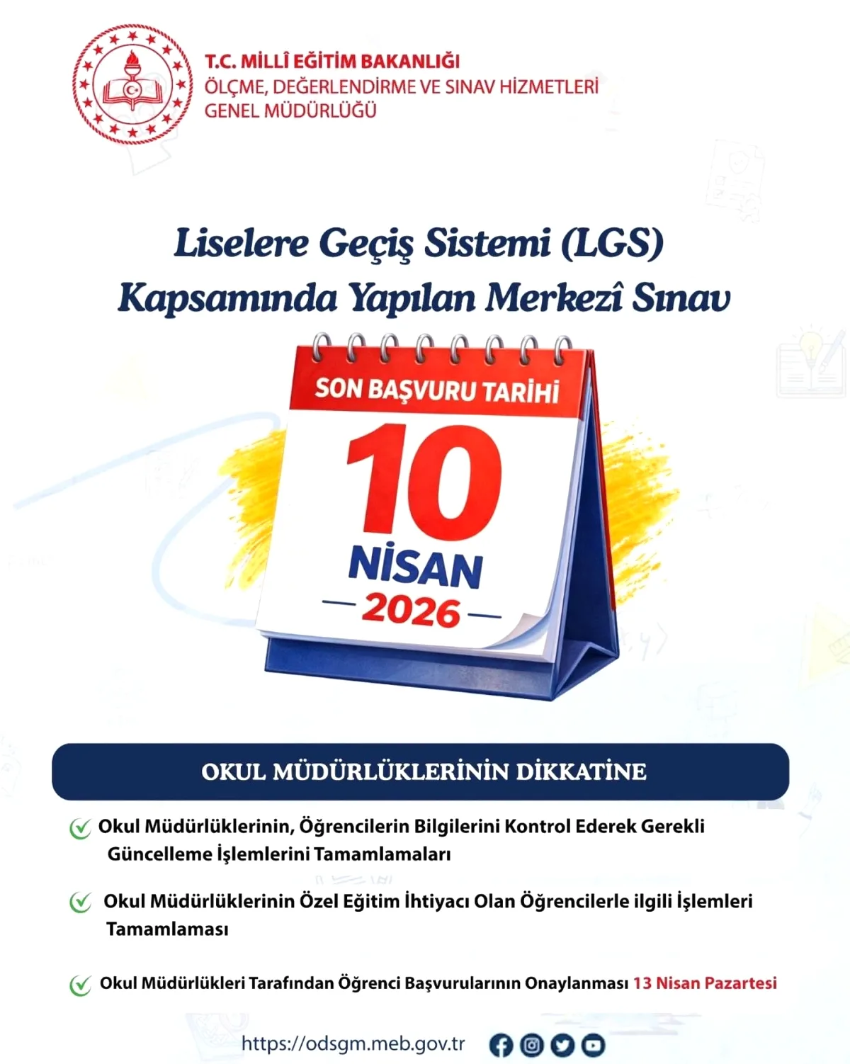 LGS Başvuruları İçin Son Gün: 10 Nisan'da Bitiyor! LGS Başvuruları İçin Son Gün: 10 Nisan'da Bitiyor!