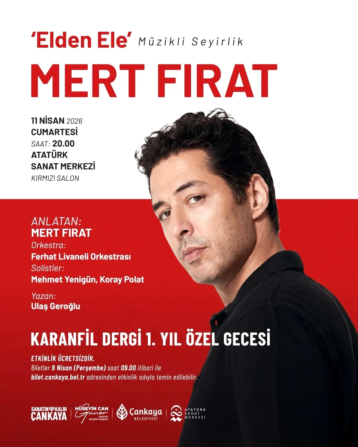 Karanfil Dergi'nin 1. Yıl Özel Gecesi'nde Mert Fırat Anlatımıyla Buluşma Karanfil Dergi'nin 1. Yıl Özel Gecesi'nde Mert Fırat Anlatımıyla Buluşma