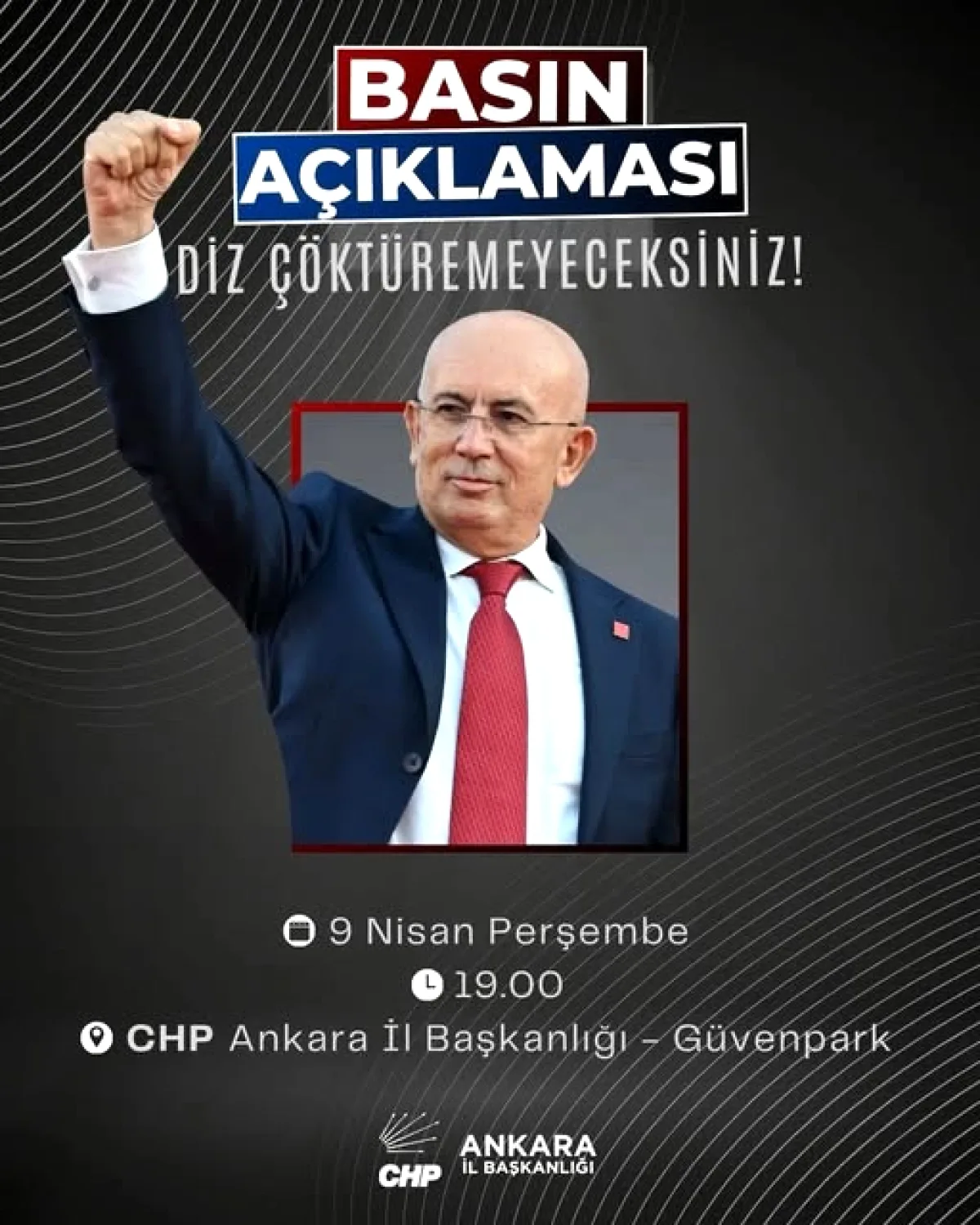 CHP Altındağ'dan Erkol'un Gözaltısına Basın Açıklaması CHP Altındağ'dan Erkol'un Gözaltısına Basın Açıklaması
