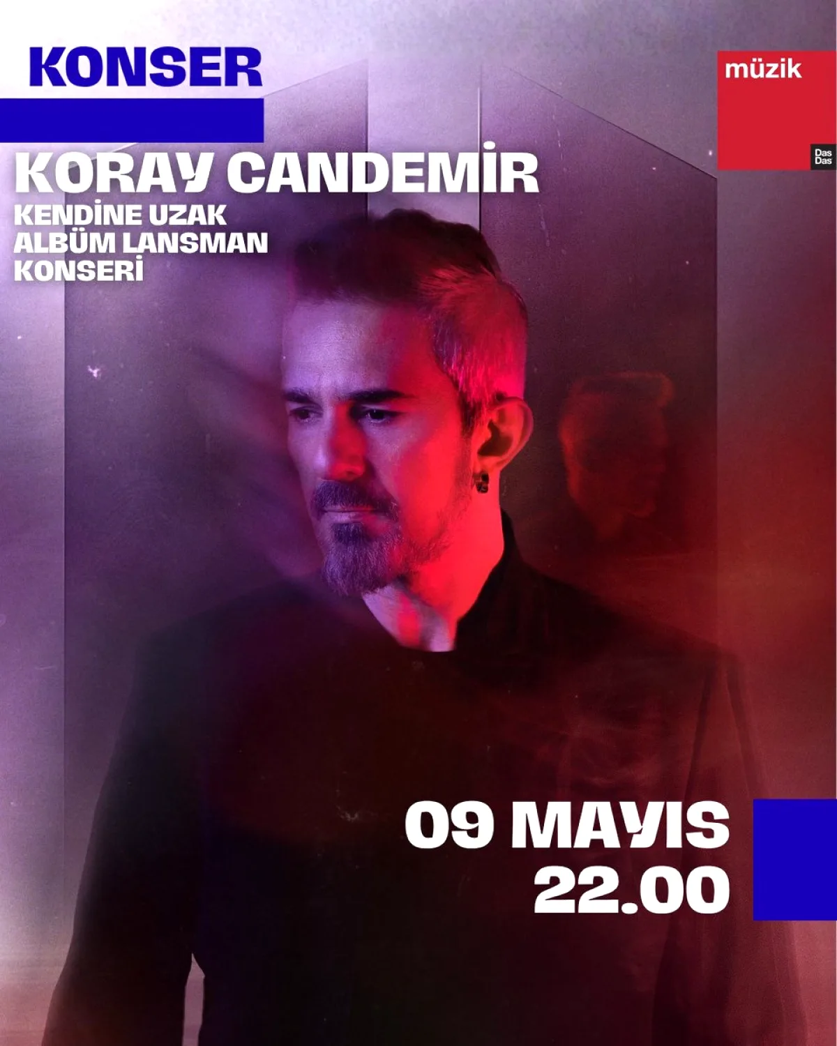 Koray Candemir 9 Mayıs'ta DasDas'ta Sahne Alıyor Koray Candemir 9 Mayıs'ta DasDas'ta Sahne Alıyor
