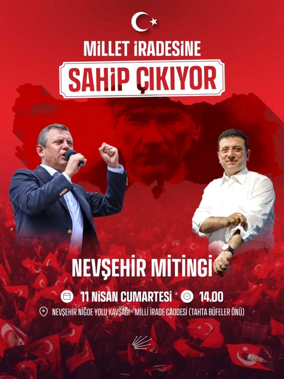 CHP'li Şevkin Nevşehir'de: 'Tarihi Korkanlar Değil, Bu Meydanlar Yazacak' CHP'li Şevkin Nevşehir'de: 'Tarihi Korkanlar Değil, Bu Meydanlar Yazacak'
