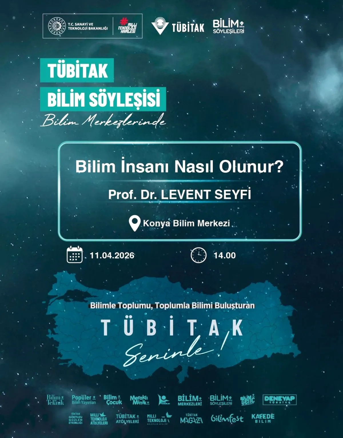 Prof. Dr. Levent Seyfi Konya'da Bilim Söyleşisi Yapacak Prof. Dr. Levent Seyfi Konya'da Bilim Söyleşisi Yapacak