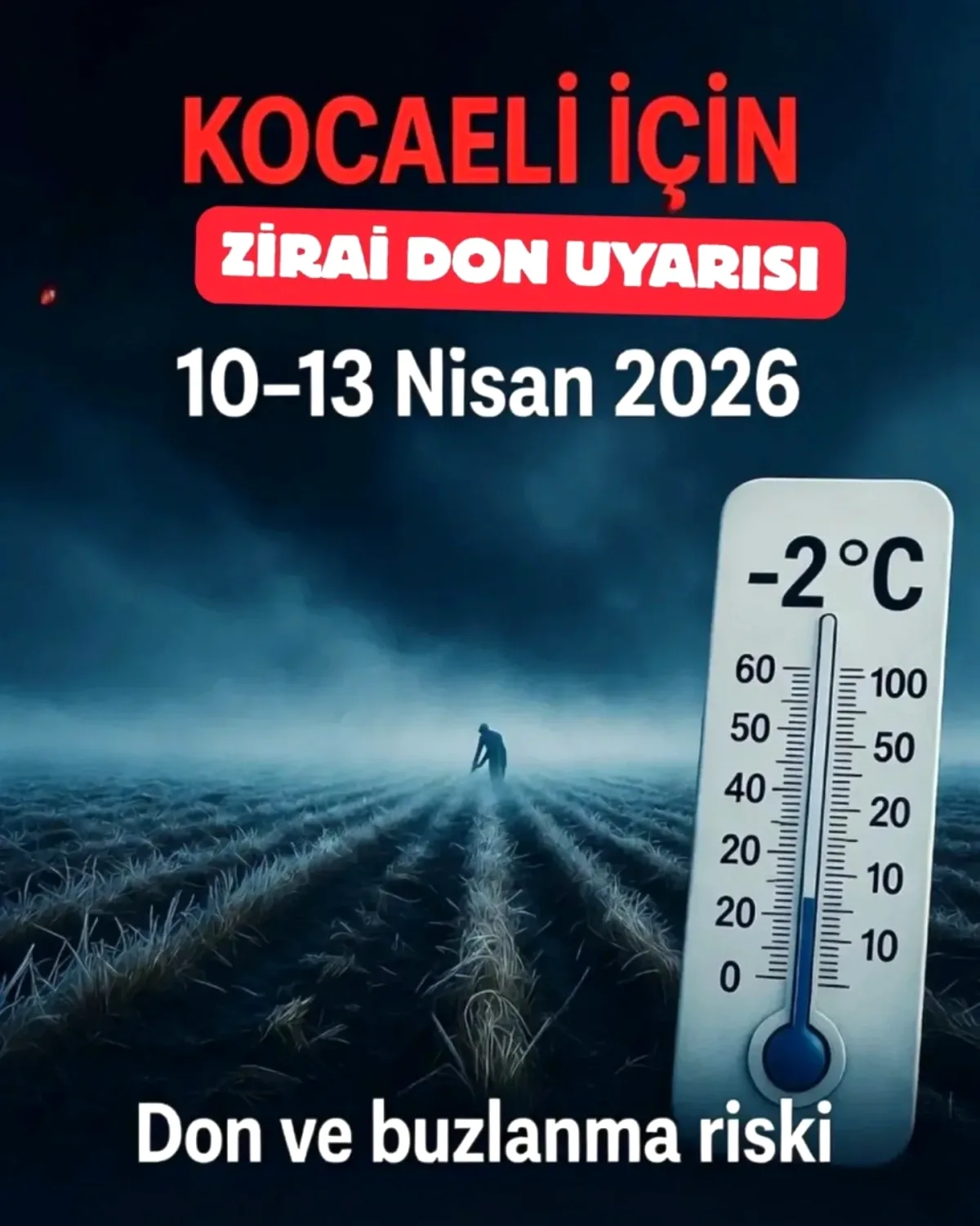 Başiskele'de Zirai Don Uyarısı: Çiftçiler Dikkat! Başiskele'de Zirai Don Uyarısı: Çiftçiler Dikkat!