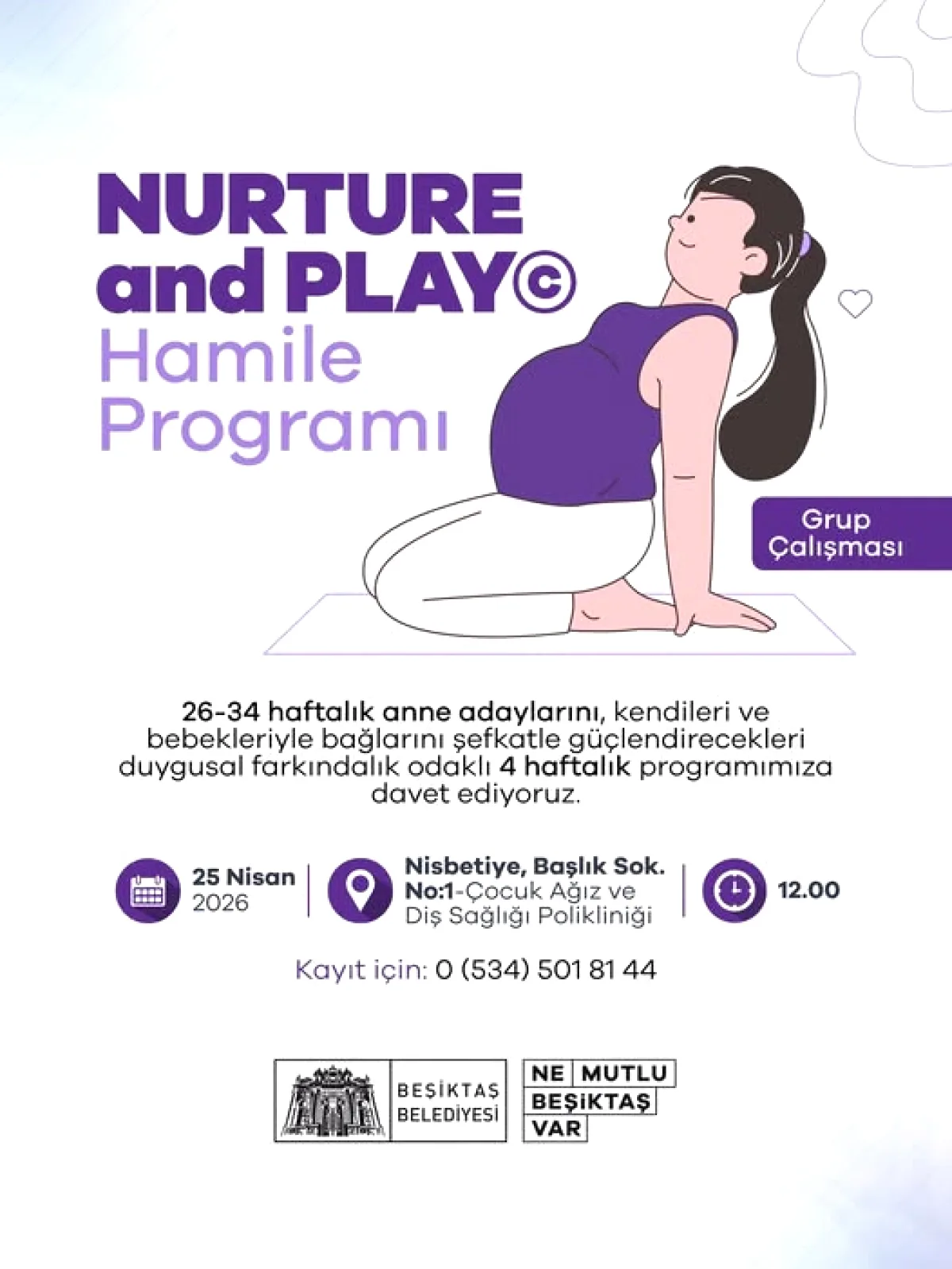 Beşiktaş'ta Anne Adaylarına Özel 'Nurture and Play' Programı Başlıyor Beşiktaş'ta Anne Adaylarına Özel 'Nurture and Play' Programı Başlıyor
