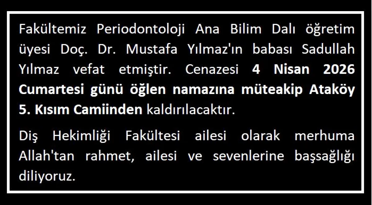 İstanbul Üniversitesi Diş Hekimliği QS 2026'da Dünya Sıralamasında İstanbul Üniversitesi Diş Hekimliği QS 2026'da Dünya Sıralamasında