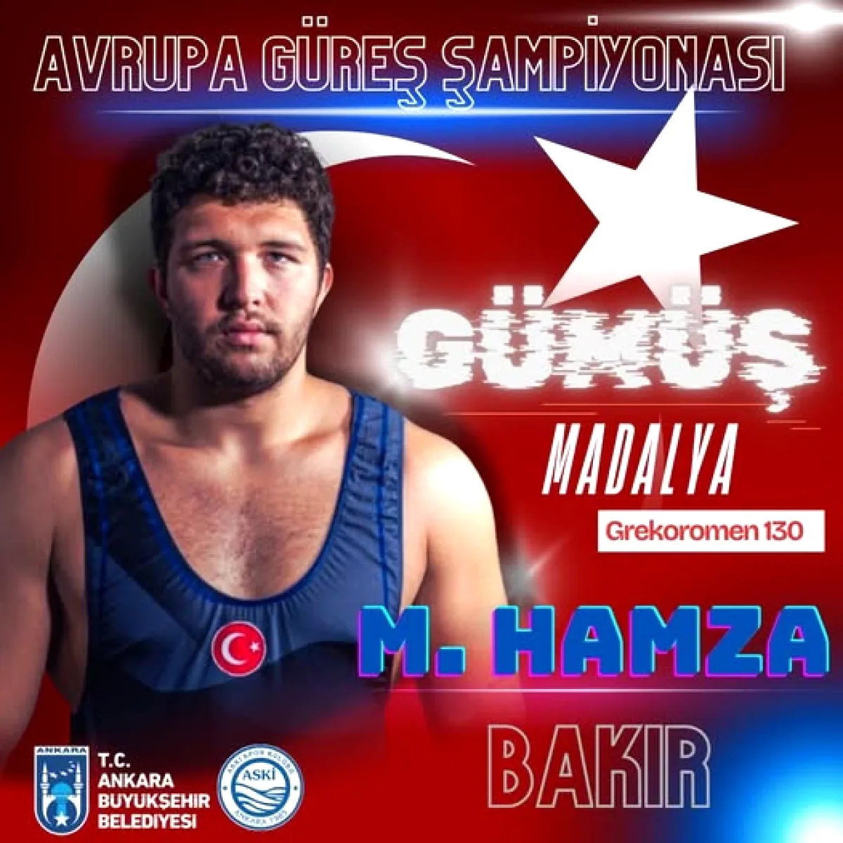 M. Hamza Bakır Avrupa Güreş Şampiyonası'nda Finale Çıktı! M. Hamza Bakır Avrupa Güreş Şampiyonası'nda Finale Çıktı!