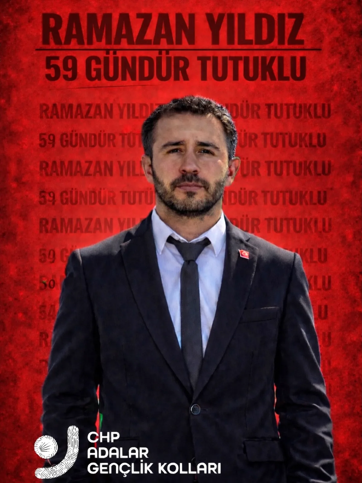 CHP Adalar'dan tutuklu Gençlik Kolları Başkanı'na özgürlük çağrısı CHP Adalar'dan tutuklu Gençlik Kolları Başkanı'na özgürlük çağrısı