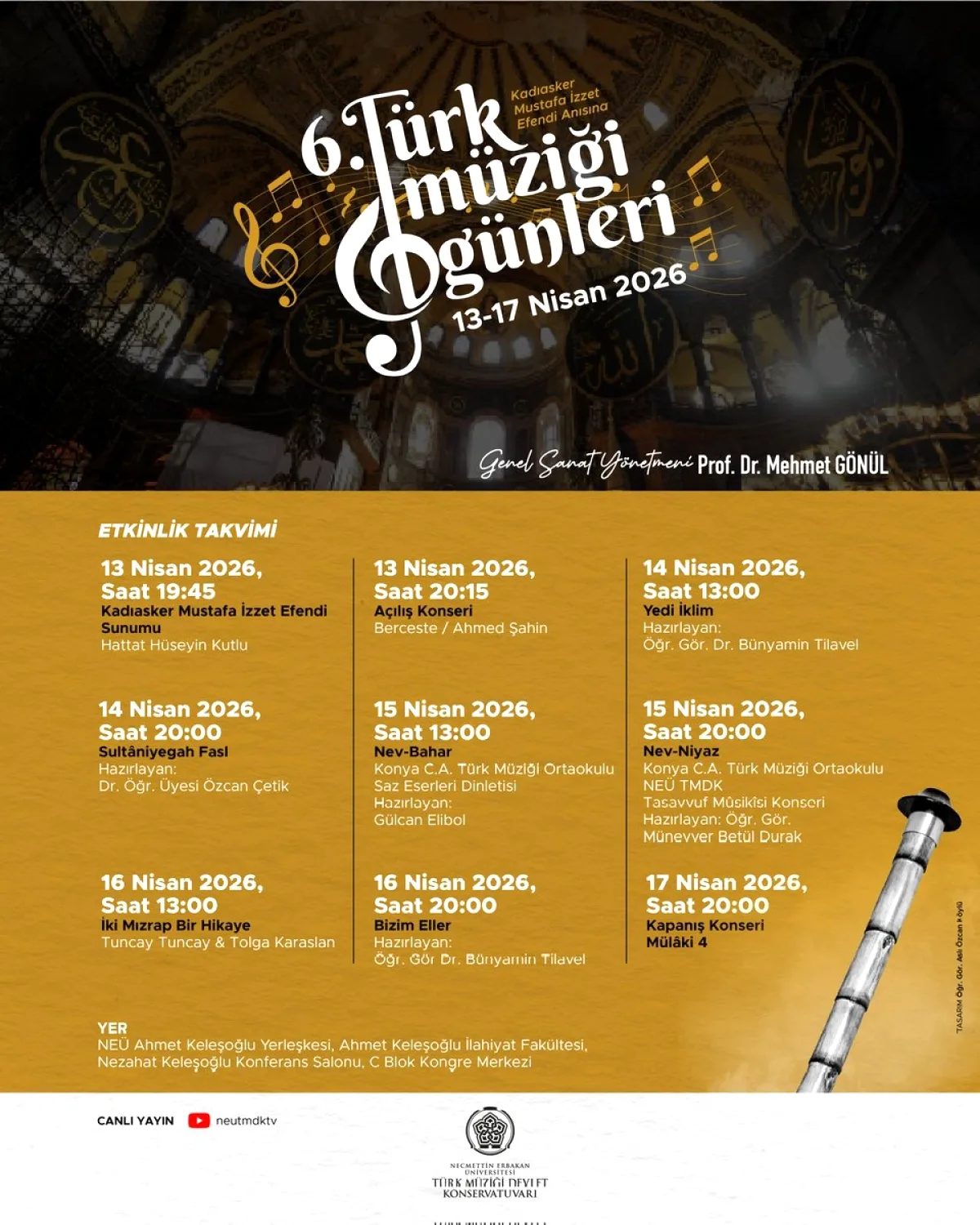 6. Türk Müziği Günleri Konya'da Başlıyor - Ücretsiz Konserler 6. Türk Müziği Günleri Konya'da Başlıyor - Ücretsiz Konserler