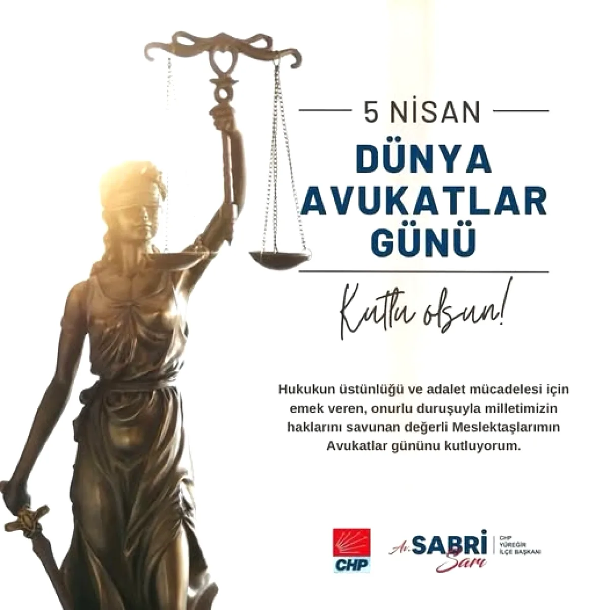 Yüreğir CHP İlçe Başkanı Sarı'dan Ramazan Bayramı Mesajı Yüreğir CHP İlçe Başkanı Sarı'dan Ramazan Bayramı Mesajı
