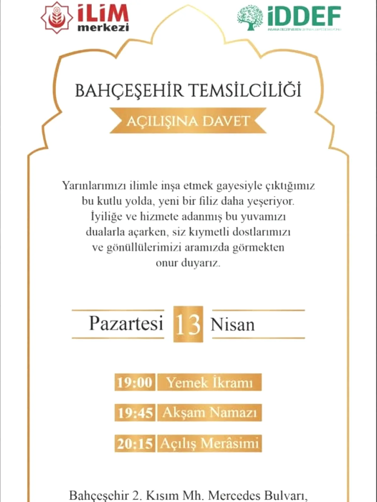Başakşehir İlim Merkezi Açılışı: Program ve Adres Belli Oldu Başakşehir İlim Merkezi Açılışı: Program ve Adres Belli Oldu
