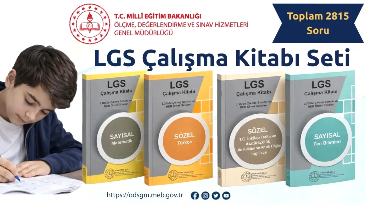 2815 Soru: LGS Çalışma Kitapları Güncellendi 2815 Soru: LGS Çalışma Kitapları Güncellendi