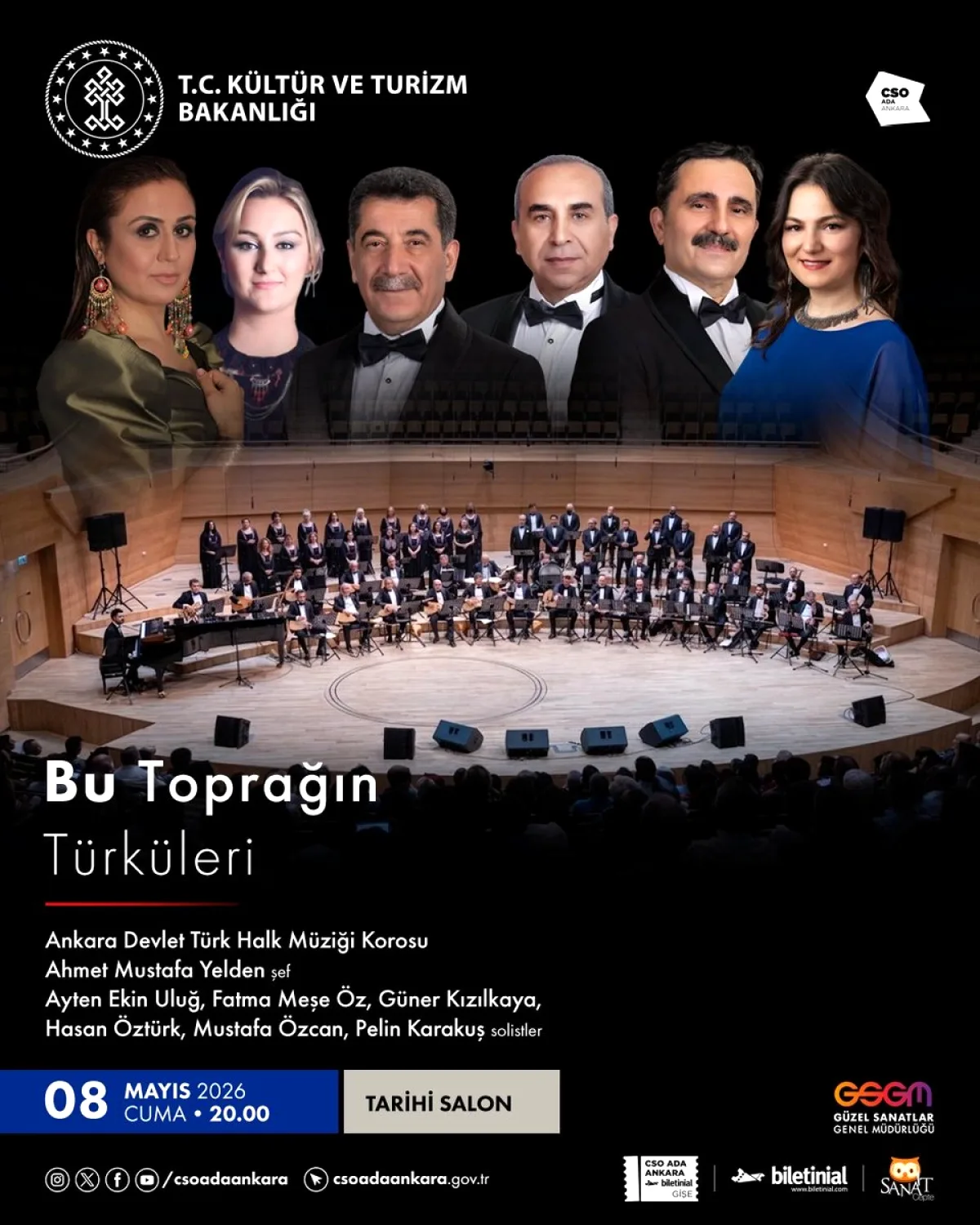 CSO Ada Ankara Konseri 8 Mayıs'ta CSO Ada Ankara Konseri 8 Mayıs'ta