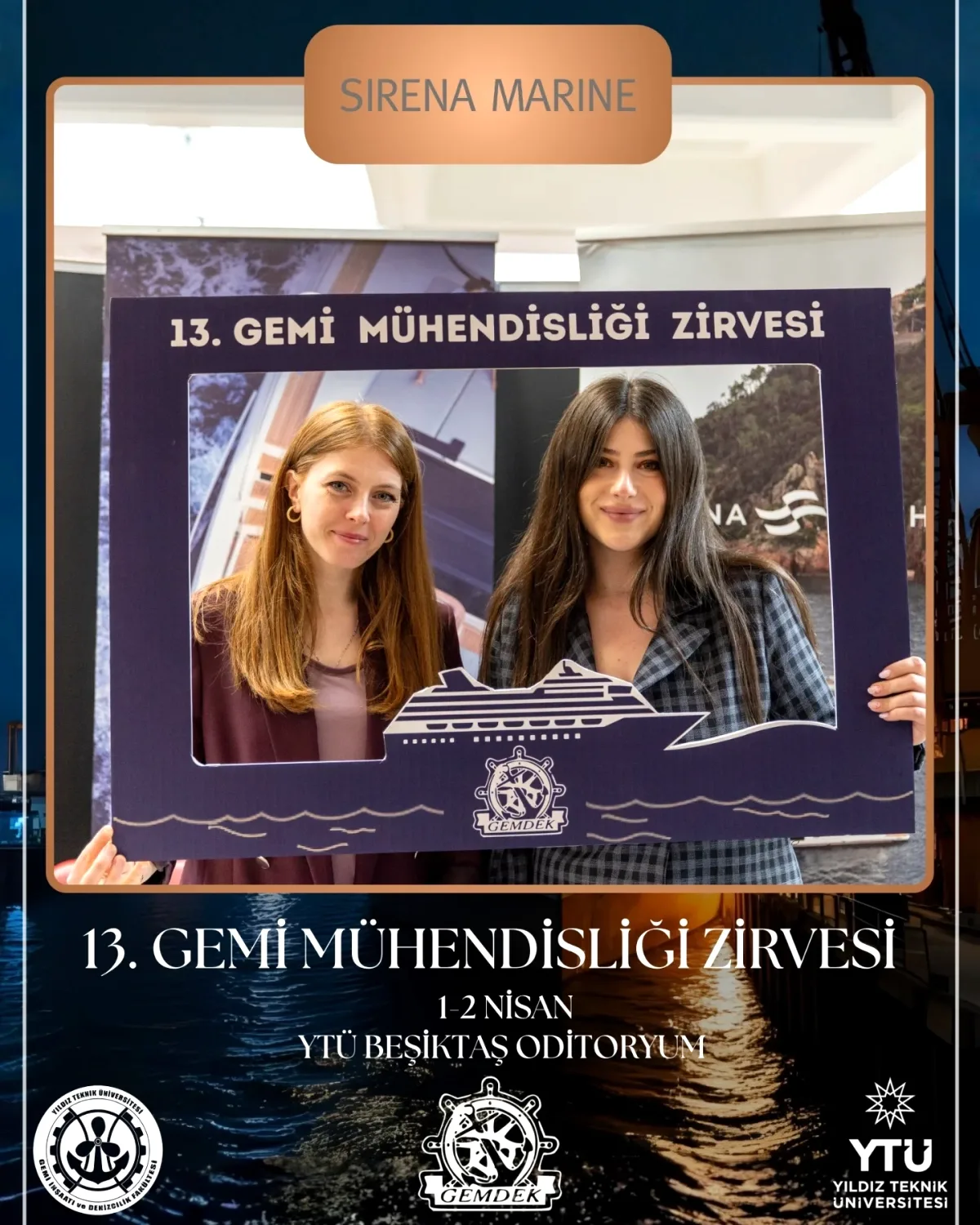 YTÜ Gemi ve Denizcilik Kulübü'nden Sirena Marine'ye Sponsorluk Teşekkürü YTÜ Gemi ve Denizcilik Kulübü'nden Sirena Marine'ye Sponsorluk Teşekkürü