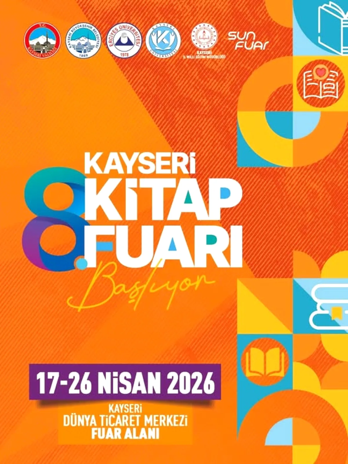 Kayseri Kitap Fuarı'nda Ünlü Yazarlar Okuyucularıyla Buluşacak Kayseri Kitap Fuarı'nda Ünlü Yazarlar Okuyucularıyla Buluşacak