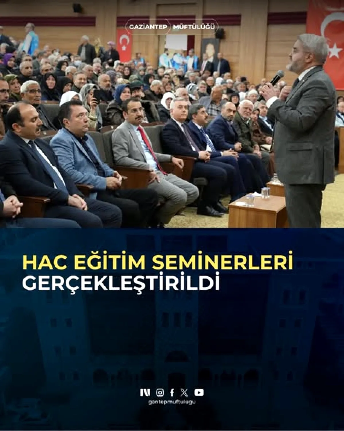Gaziantep'te Hacı Adayları Manevi Yolculuğa Hazırlanıyor Gaziantep'te Hacı Adayları Manevi Yolculuğa Hazırlanıyor