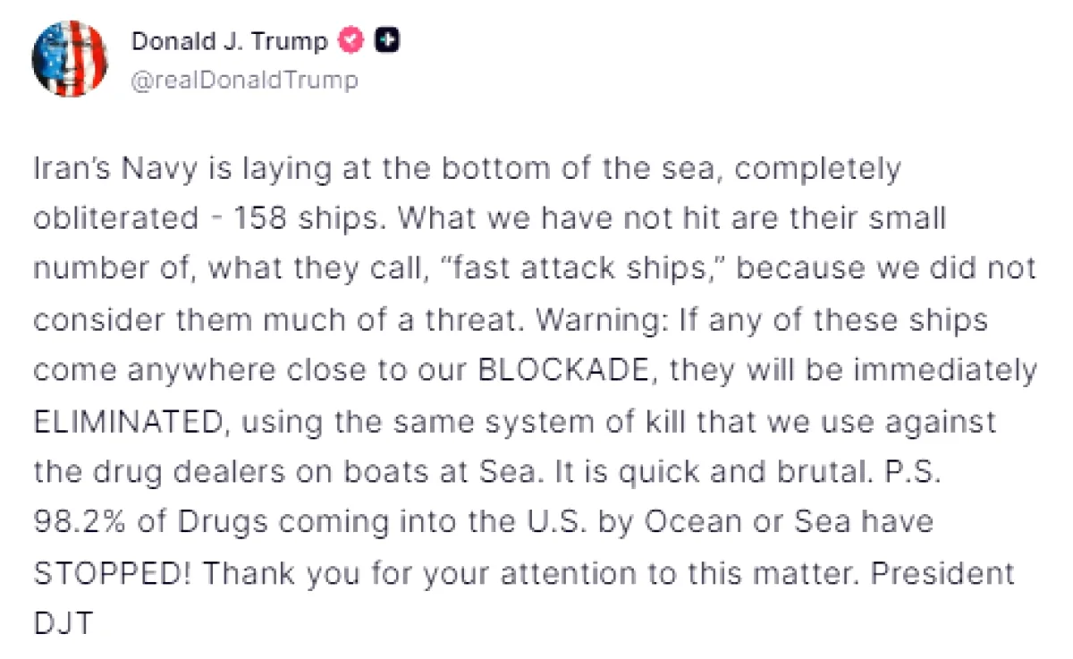Trump İran limanlarına abluka başlattı: 'Yaklaşan gemiler derhal yok edilecek' Trump İran limanlarına abluka başlattı: 'Yaklaşan gemiler derhal yok edilecek'