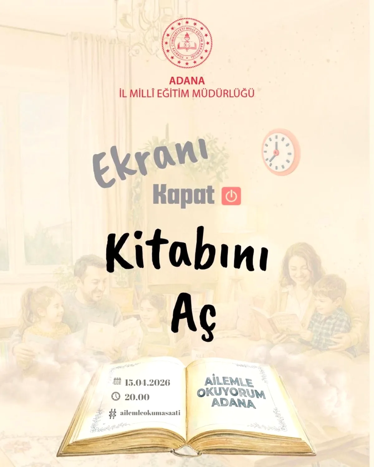 Adana'da Ekranlar Susuyor, Sayfalar Konuşuyor: 15 Nisan'da Kitap Şöleni Adana'da Ekranlar Susuyor, Sayfalar Konuşuyor: 15 Nisan'da Kitap Şöleni