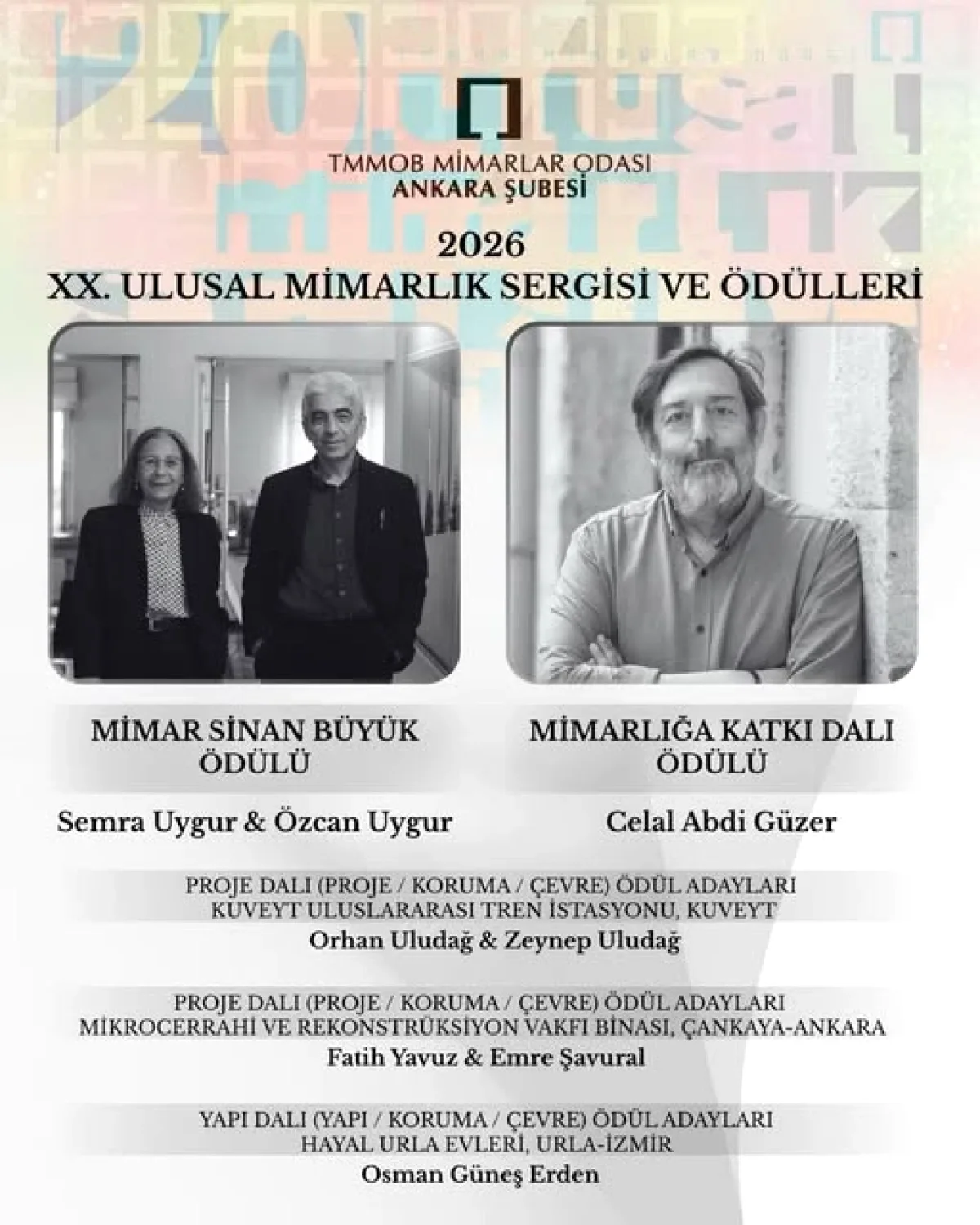 TMMOB Mimarlar Odası'ndan Ödül Alan Mimarlar Tebrik Edildi TMMOB Mimarlar Odası'ndan Ödül Alan Mimarlar Tebrik Edildi
