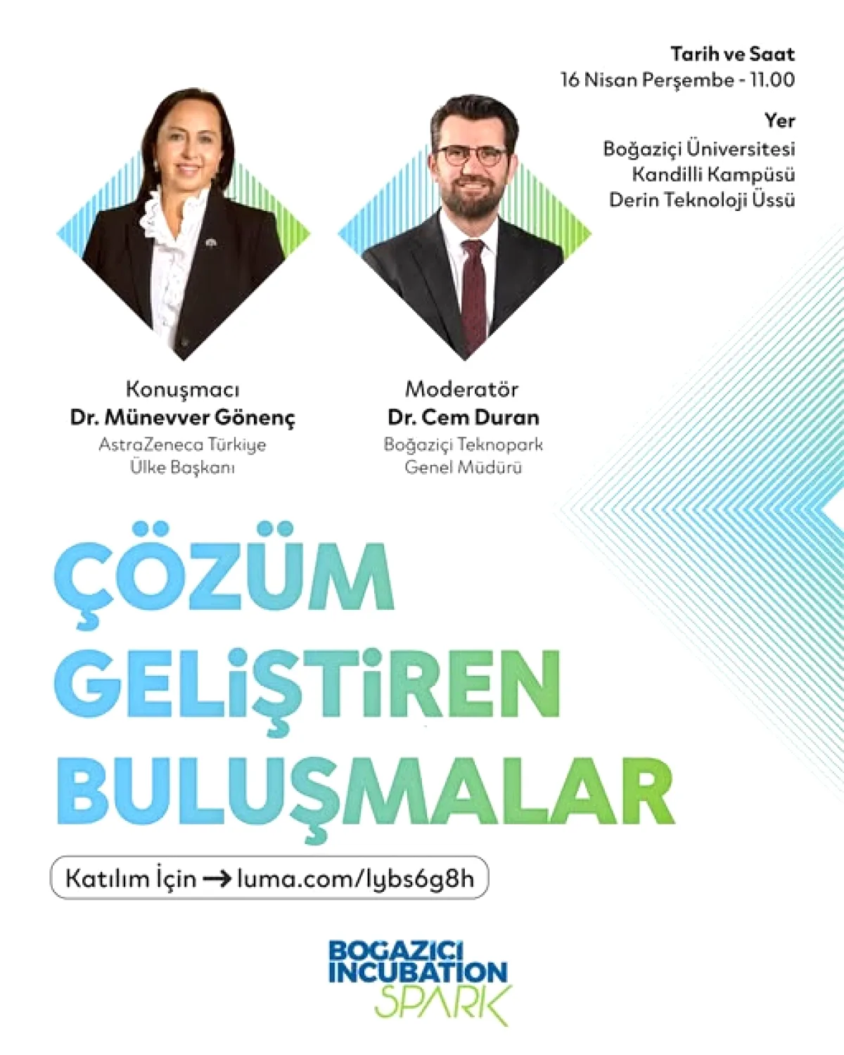 Boğaziçi'nde Sağlık İnovasyonu Buluşması: 16 Nisan'da Sektörün Geleceği Boğaziçi'nde Sağlık İnovasyonu Buluşması: 16 Nisan'da Sektörün Geleceği