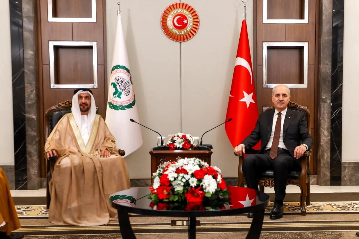 Kurtulmuş ve Arap Parlamentosu Başkanı Görüştü Kurtulmuş ve Arap Parlamentosu Başkanı Görüştü