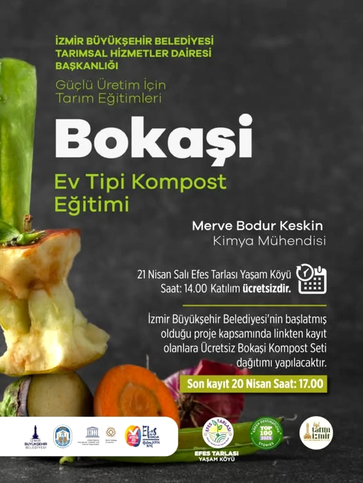İzmir'de Ücretsiz Kompost Eğitimi: Mutfak Atıklarınızı Dönüştürün İzmir'de Ücretsiz Kompost Eğitimi: Mutfak Atıklarınızı Dönüştürün