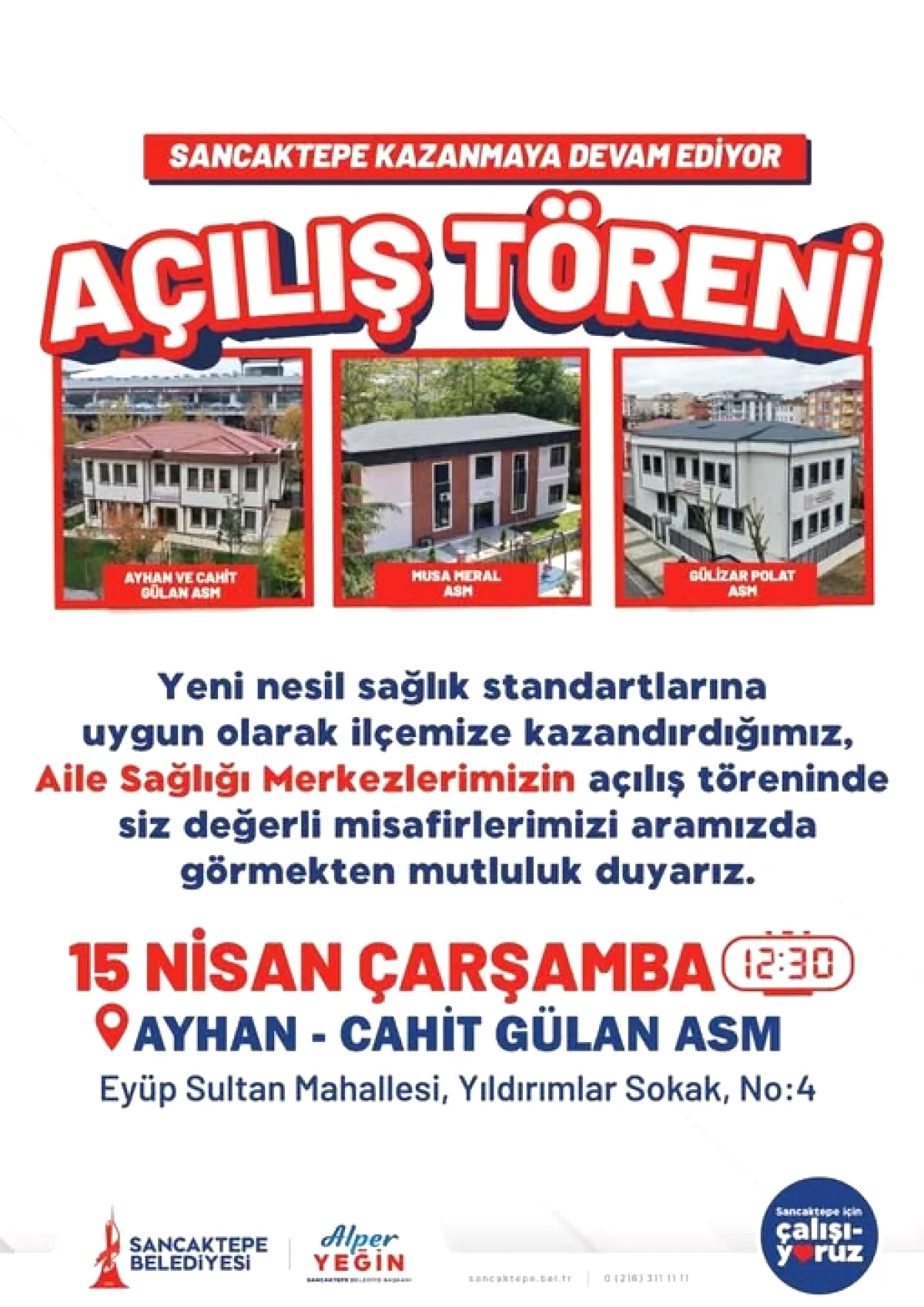 Sancaktepe'ye İki Yeni Aile Sağlığı Merkezi: Hizmet Kapasitesi Artıyor Sancaktepe'ye İki Yeni Aile Sağlığı Merkezi: Hizmet Kapasitesi Artıyor