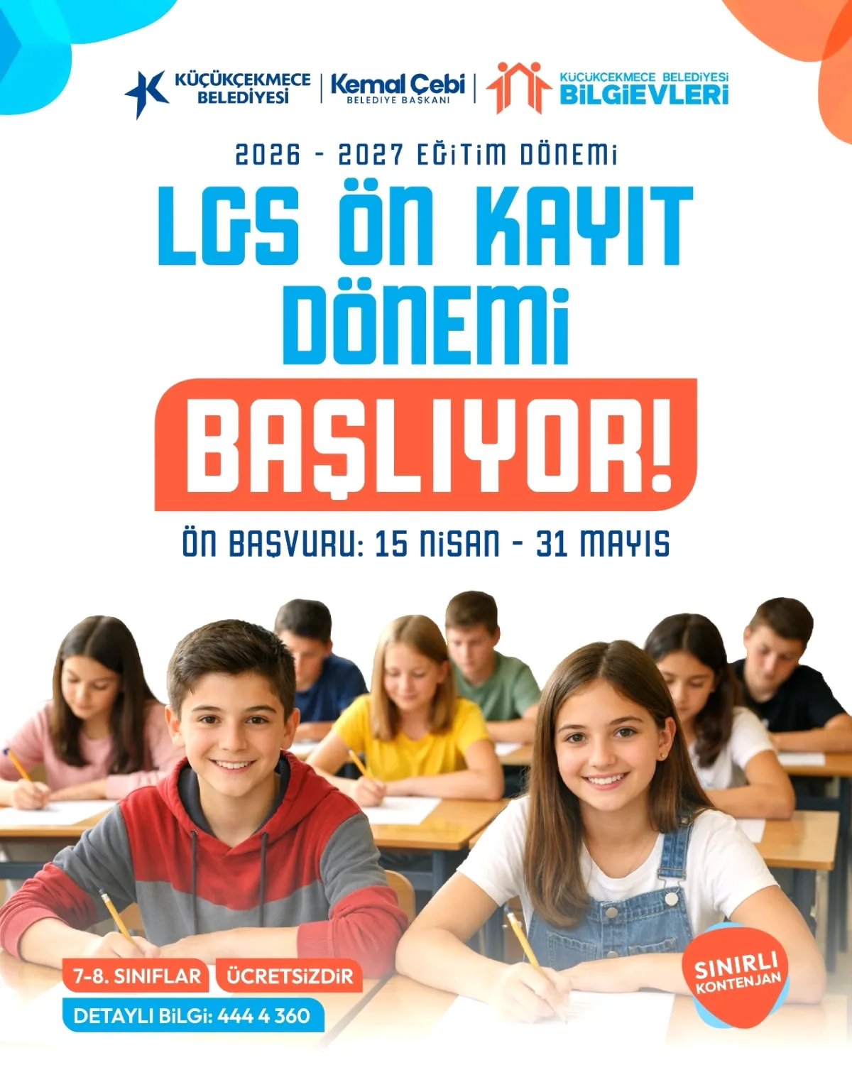 Küçükçekmece'de LGS ve YKS Kursu Ön Kayıtları Başladı: Kontenjan Sınırlı Küçükçekmece'de LGS ve YKS Kursu Ön Kayıtları Başladı: Kontenjan Sınırlı