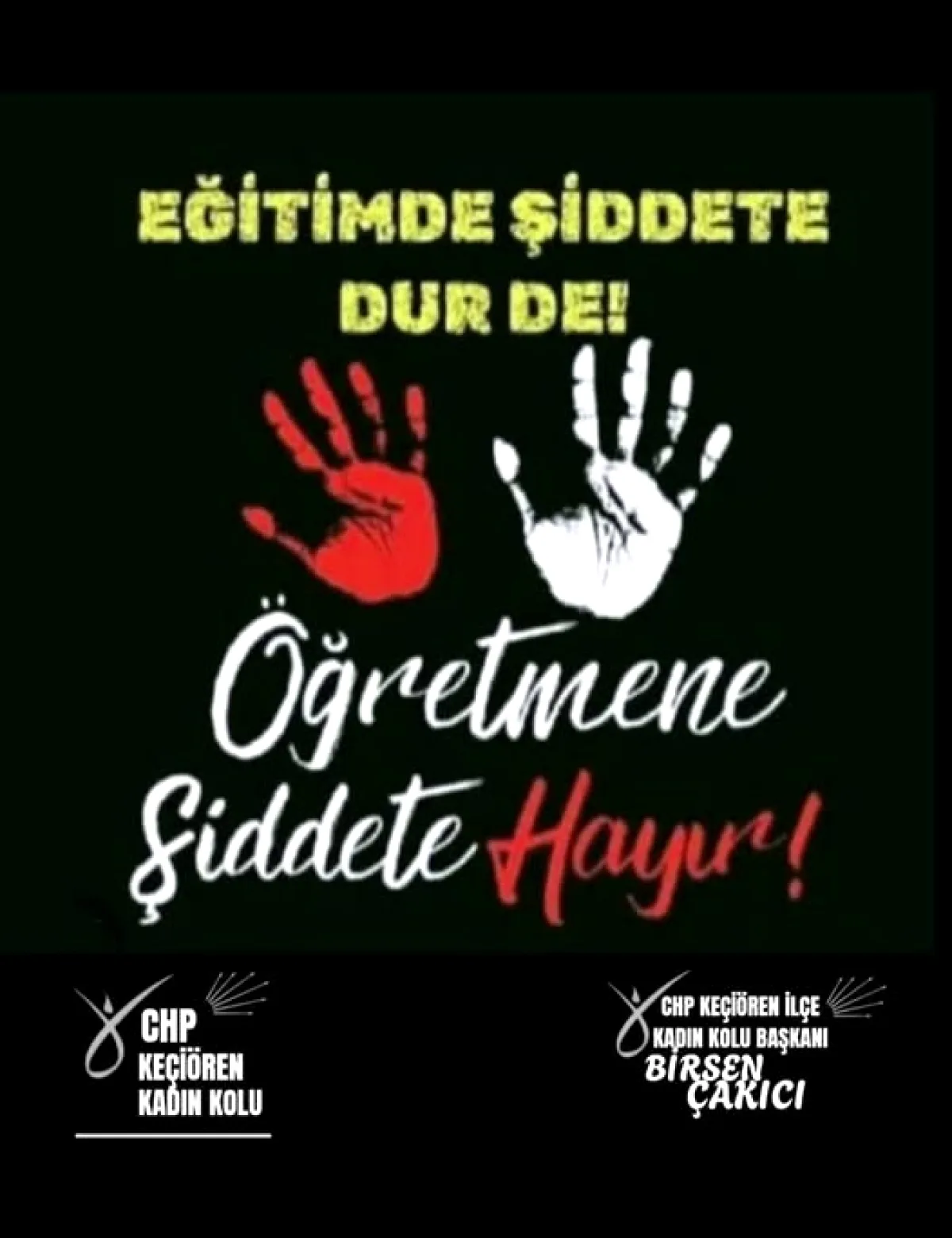 CHP Keçiören Kadın Kolu'ndan Eğitimde Şiddete Karşı Sert Çıkış CHP Keçiören Kadın Kolu'ndan Eğitimde Şiddete Karşı Sert Çıkış