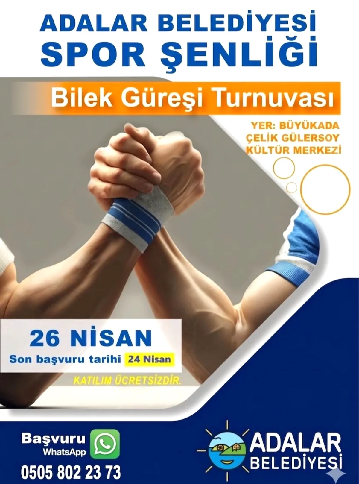 Adalar'da Bilek Güreşi Şampiyonları Yarışacak: Ücretsiz Turnuva 26 Nisan'da Adalar'da Bilek Güreşi Şampiyonları Yarışacak: Ücretsiz Turnuva 26 Nisan'da