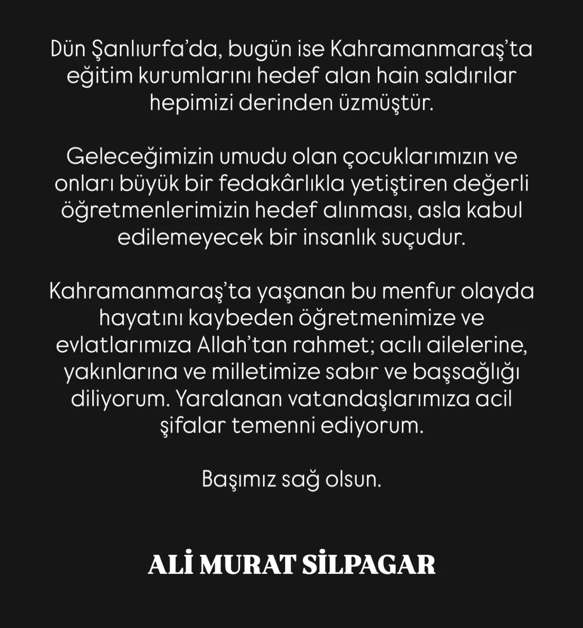 Kahramanmaraş'taki Okul Saldırısı: Eğitimci ve Öğrenciler Hedef Alındı Kahramanmaraş'taki Okul Saldırısı: Eğitimci ve Öğrenciler Hedef Alındı