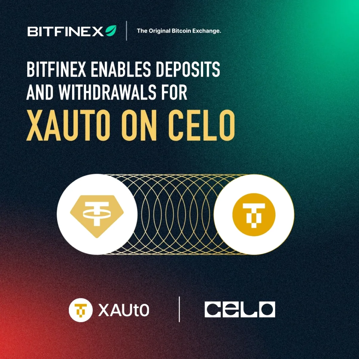 Bitfinex, Tokenize Altın (XAUT0) İşlemlerini Celo Ağına Taşıdı Bitfinex, Tokenize Altın (XAUT0) İşlemlerini Celo Ağına Taşıdı