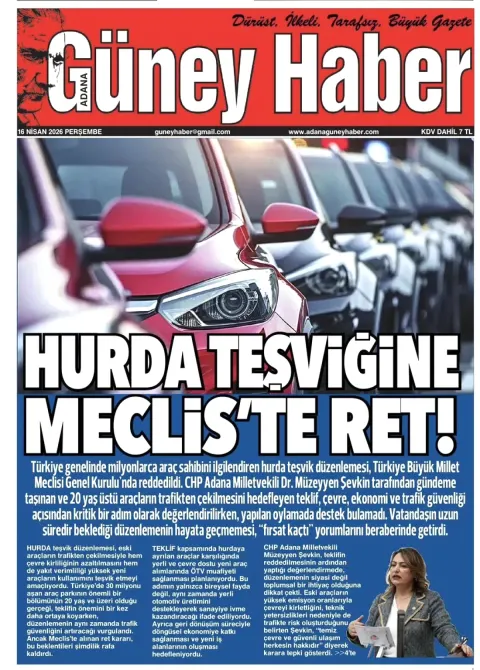 Hurda Teşvik Kanunu Meclis'te Reddedildi: Şevkin'den İktidara Tepki