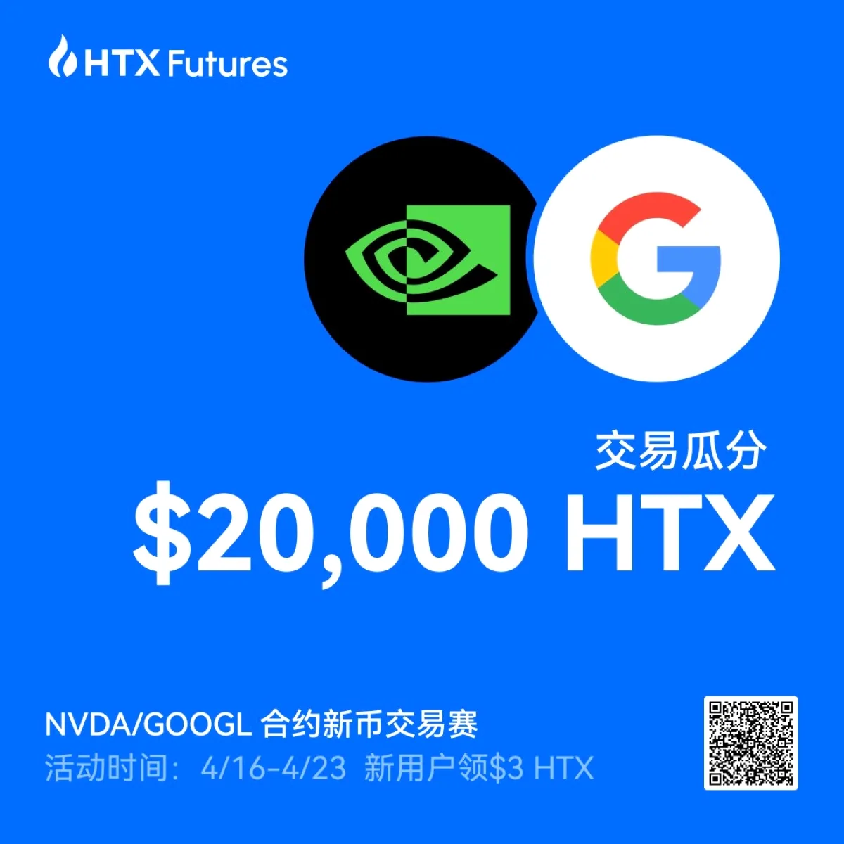 HTX, NVDA ve GOOGL Vadeli İşlem Yarışması Başlattı HTX, NVDA ve GOOGL Vadeli İşlem Yarışması Başlattı