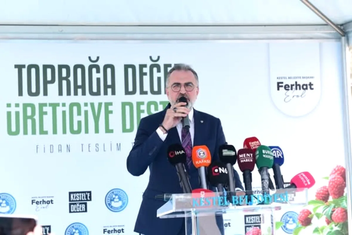 Kestel'de 6 Bin Fidan Kooperatiflerle Toprakla Buluştu Kestel'de 6 Bin Fidan Kooperatiflerle Toprakla Buluştu