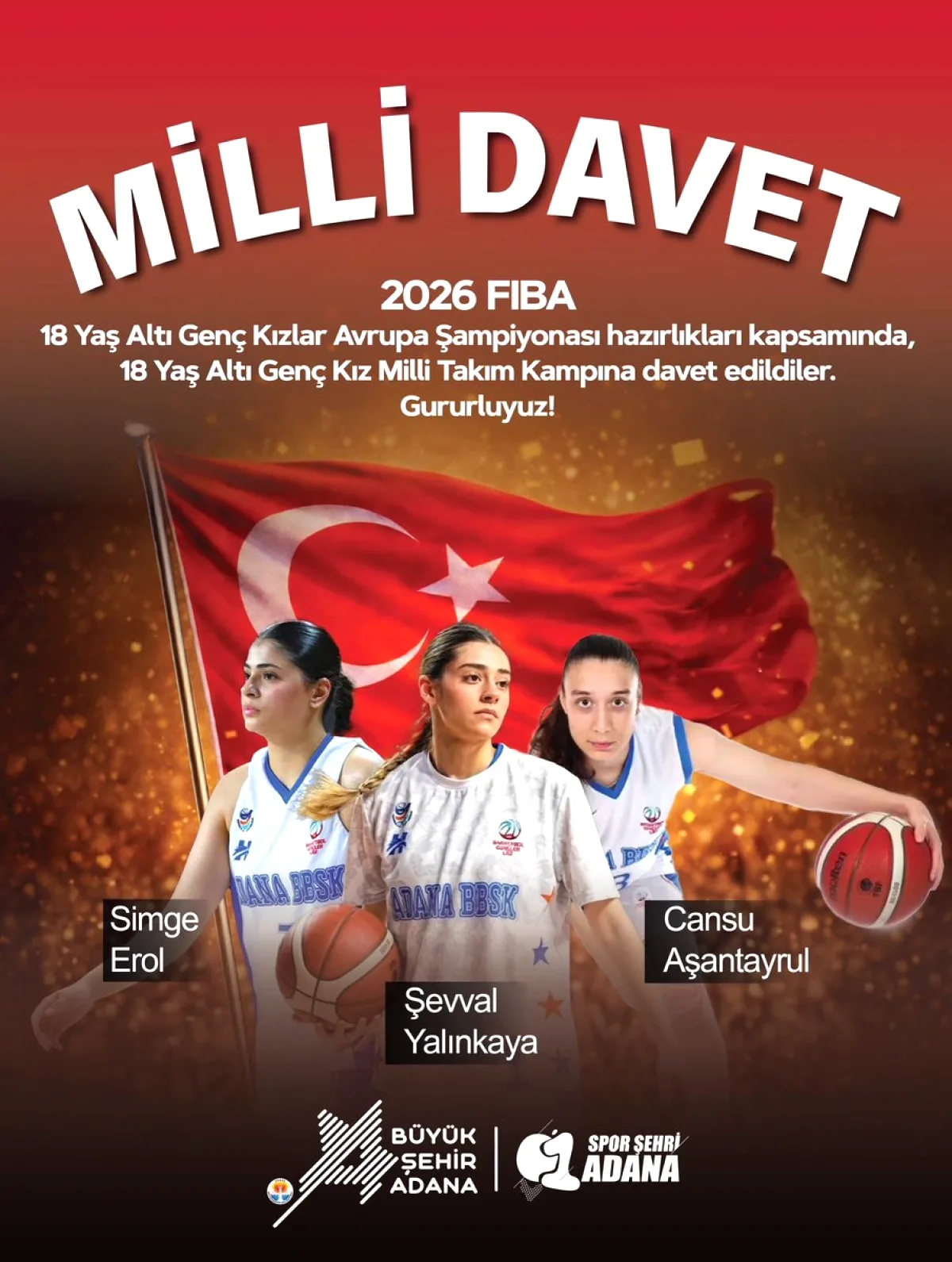 Adanalı Genç Basketbolcular Milli Takım Yolunda Adanalı Genç Basketbolcular Milli Takım Yolunda