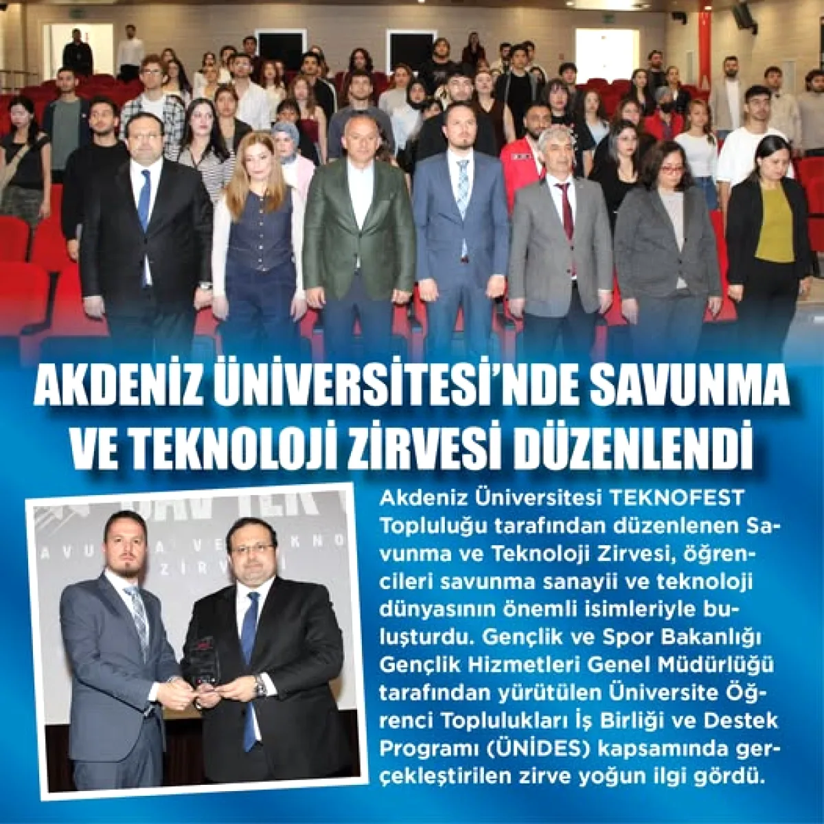 Akdeniz Üniversitesi'nde Savunma ve Teknoloji Zirvesi Düzenlendi Akdeniz Üniversitesi'nde Savunma ve Teknoloji Zirvesi Düzenlendi