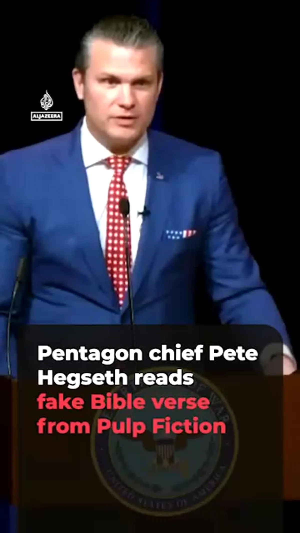 ABD Savunma Bakanı Pentagon'da Pulp Fiction Duası Okudu ABD Savunma Bakanı Pentagon'da Pulp Fiction Duası Okudu