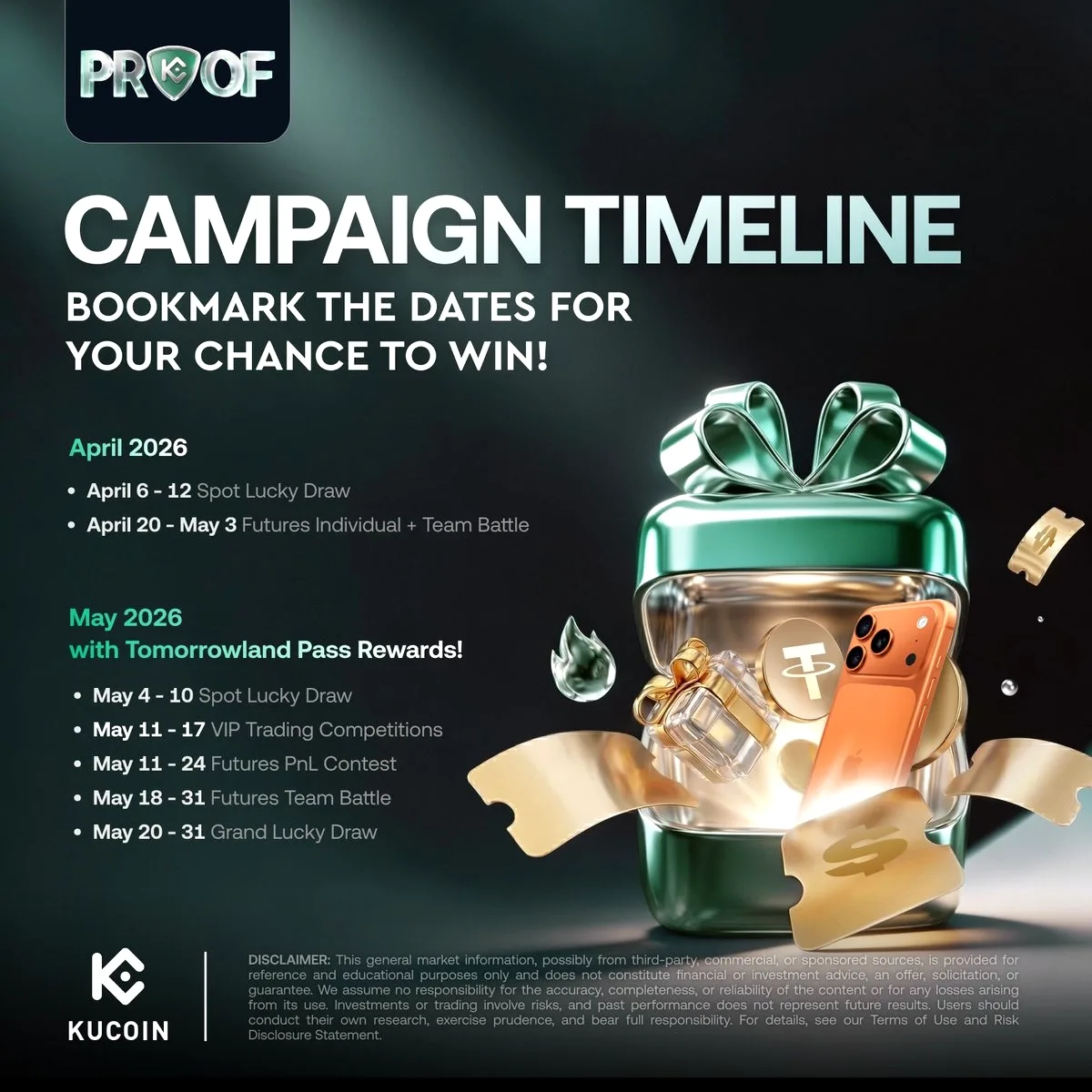 KuCoin PROOF Nisan'da Üç Yeni Etkinlikle Devam Ediyor KuCoin PROOF Nisan'da Üç Yeni Etkinlikle Devam Ediyor