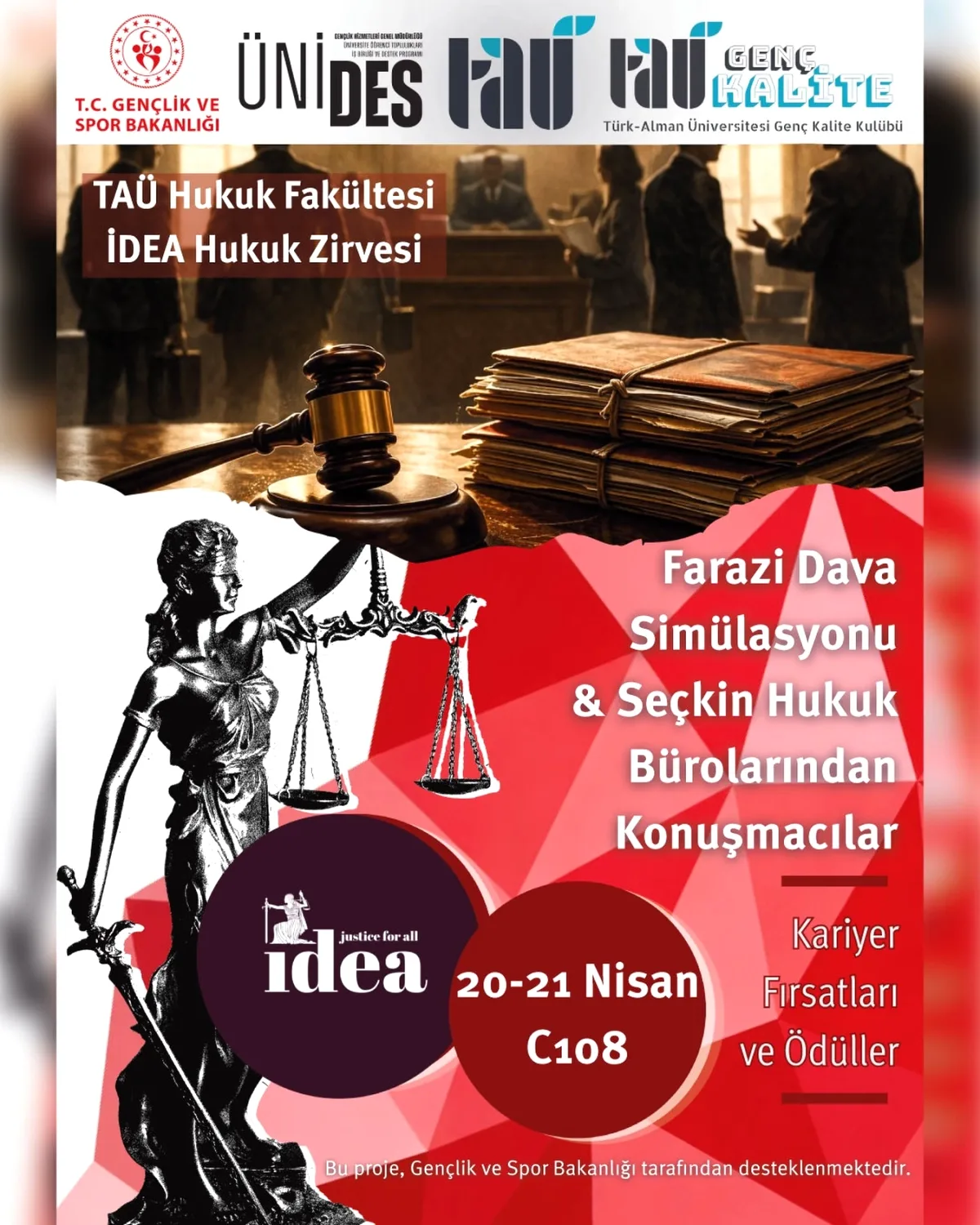 İDEA Hukuk Zirvesi: Türk-Alman Üniversitesi'nde Öğrenciler Buluşuyor İDEA Hukuk Zirvesi: Türk-Alman Üniversitesi'nde Öğrenciler Buluşuyor
