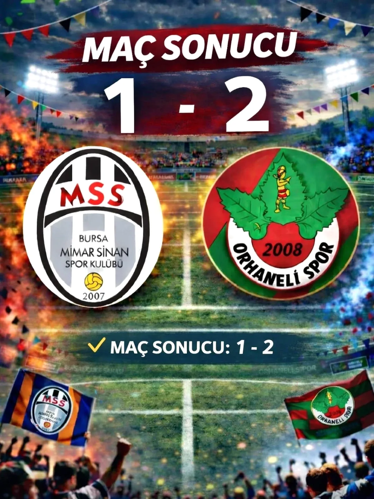 Orhanelispor, Mimar Sinan Spor'u 2-1 Mağlup Etti Orhanelispor, Mimar Sinan Spor'u 2-1 Mağlup Etti
