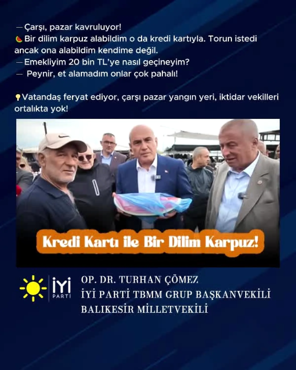 Emeklinin Çarpıcı İtirafı: "20 Bin TL Maaşımla Toruma Karpuz Alamadım" Emeklinin Çarpıcı İtirafı: "20 Bin TL Maaşımla Toruma Karpuz Alamadım"